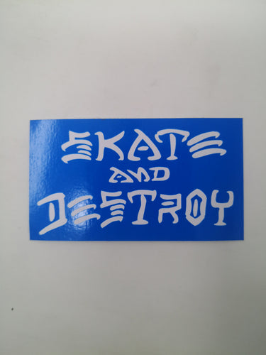 Sticker Thrasher Skate & Destroy 8x4.5cm